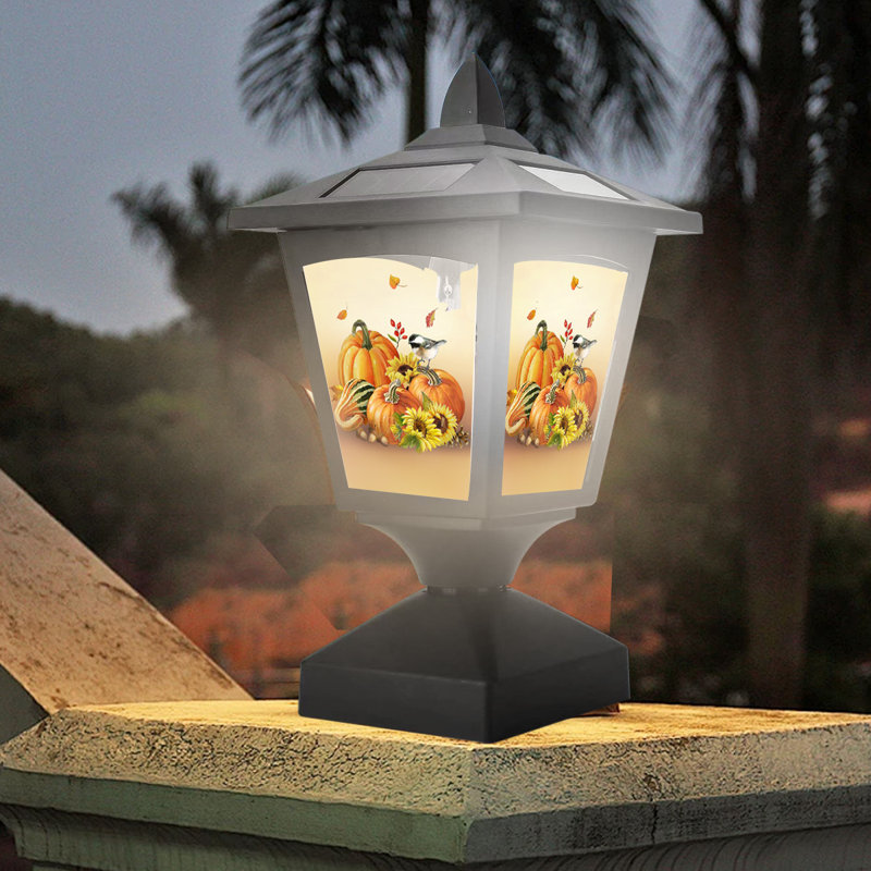 Fence lamp post sale